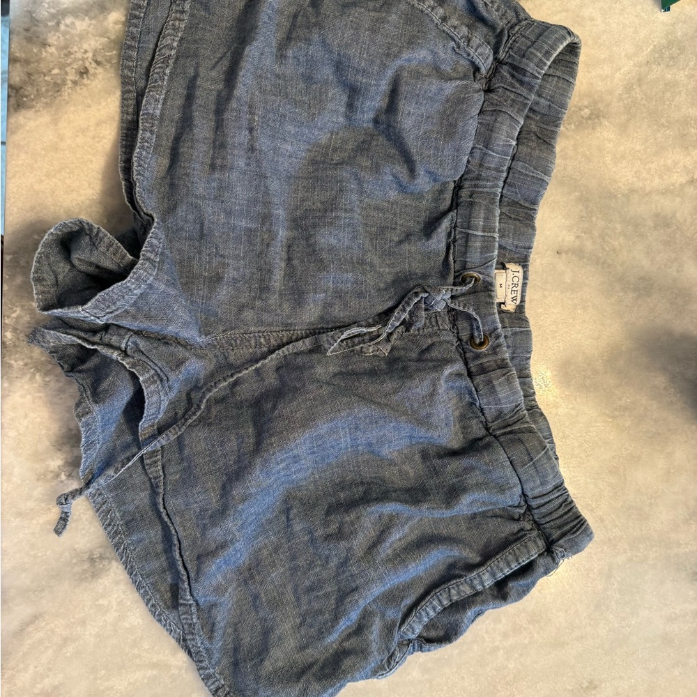 J. Crew High Waist Denim Blue Shorts